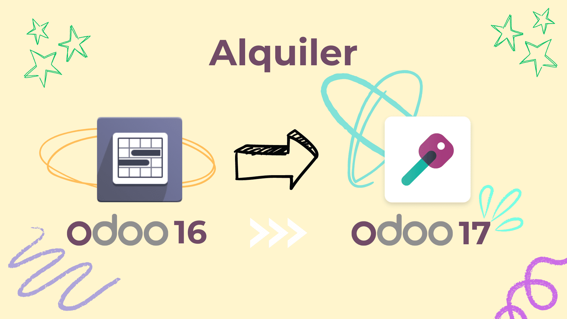 Evolución del diseño del módulo de Alquiler entre Odoo 16 y Odoo 17