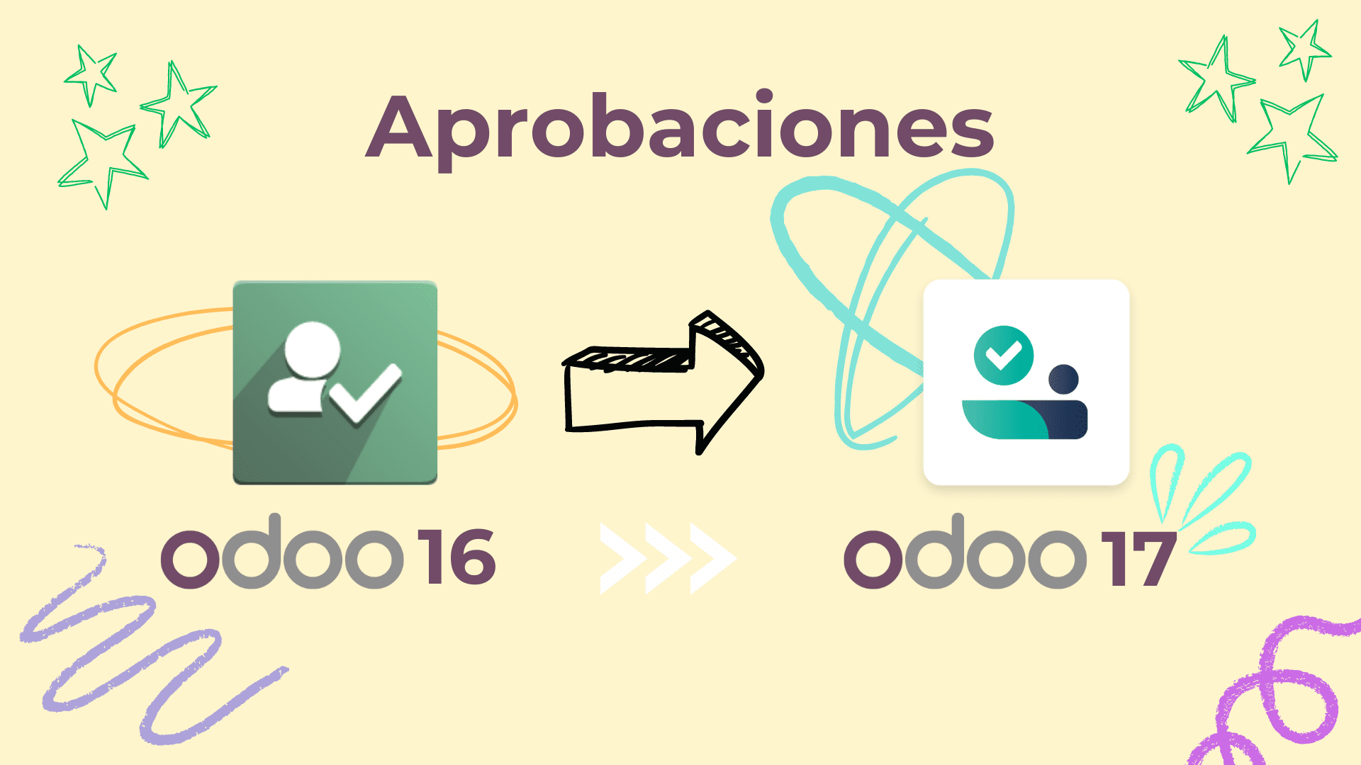 Evolución del diseño del módulo de Aprobaciones entre Odoo 16 y Odoo 17