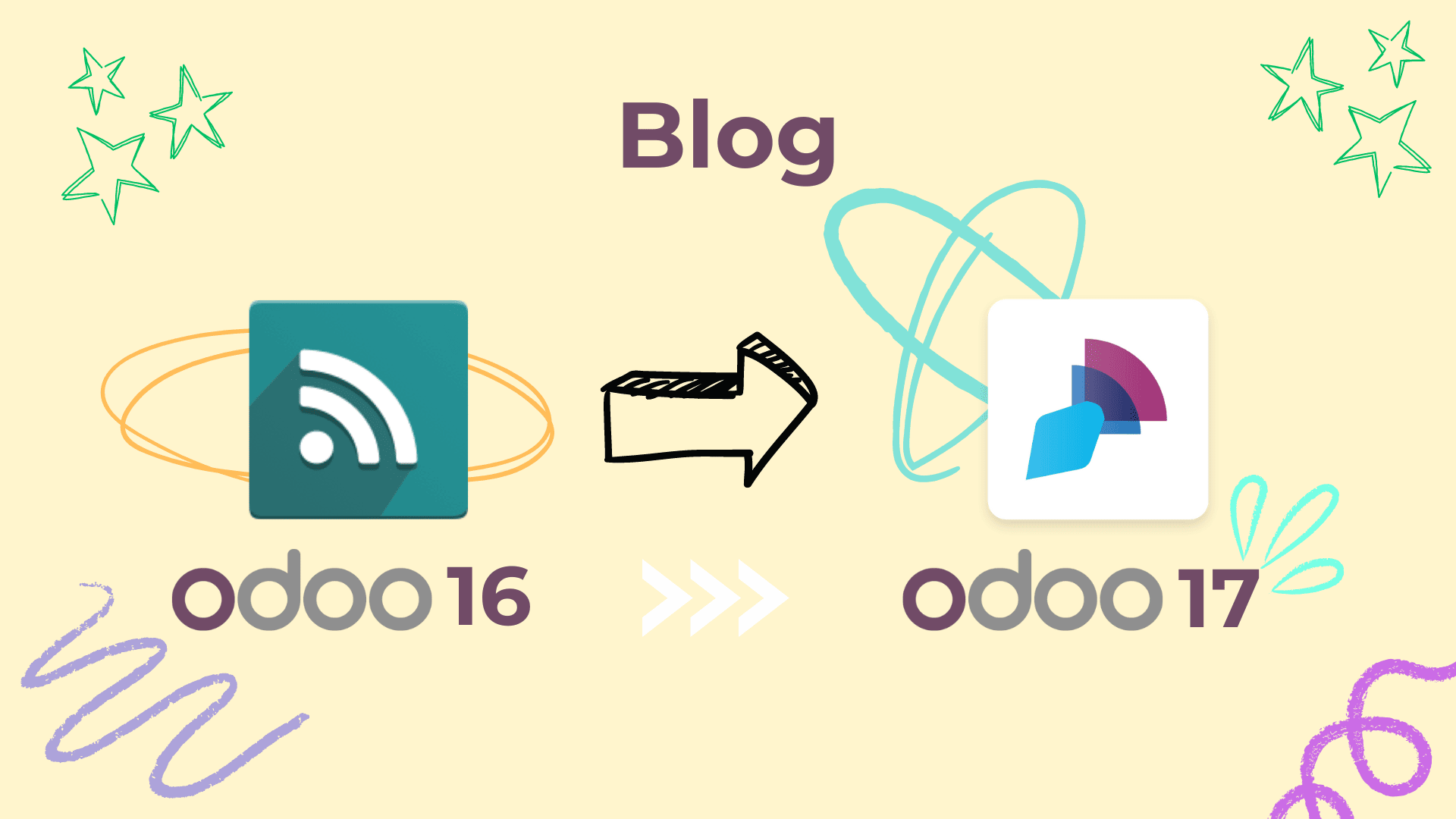 Evolución del diseño del módulo de Blog entre Odoo 16 y Odoo 17