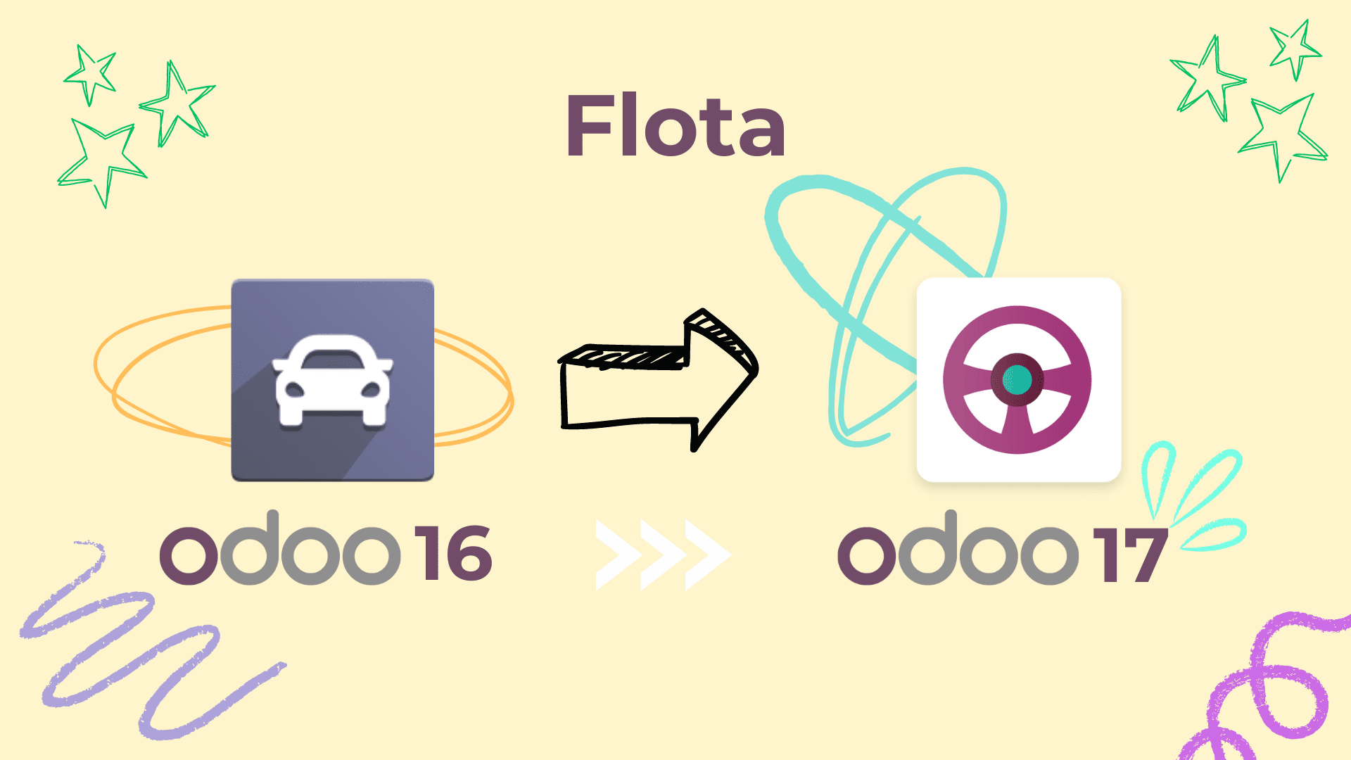 Evolución del diseño del módulo de Flota entre Odoo 16 y Odoo 17