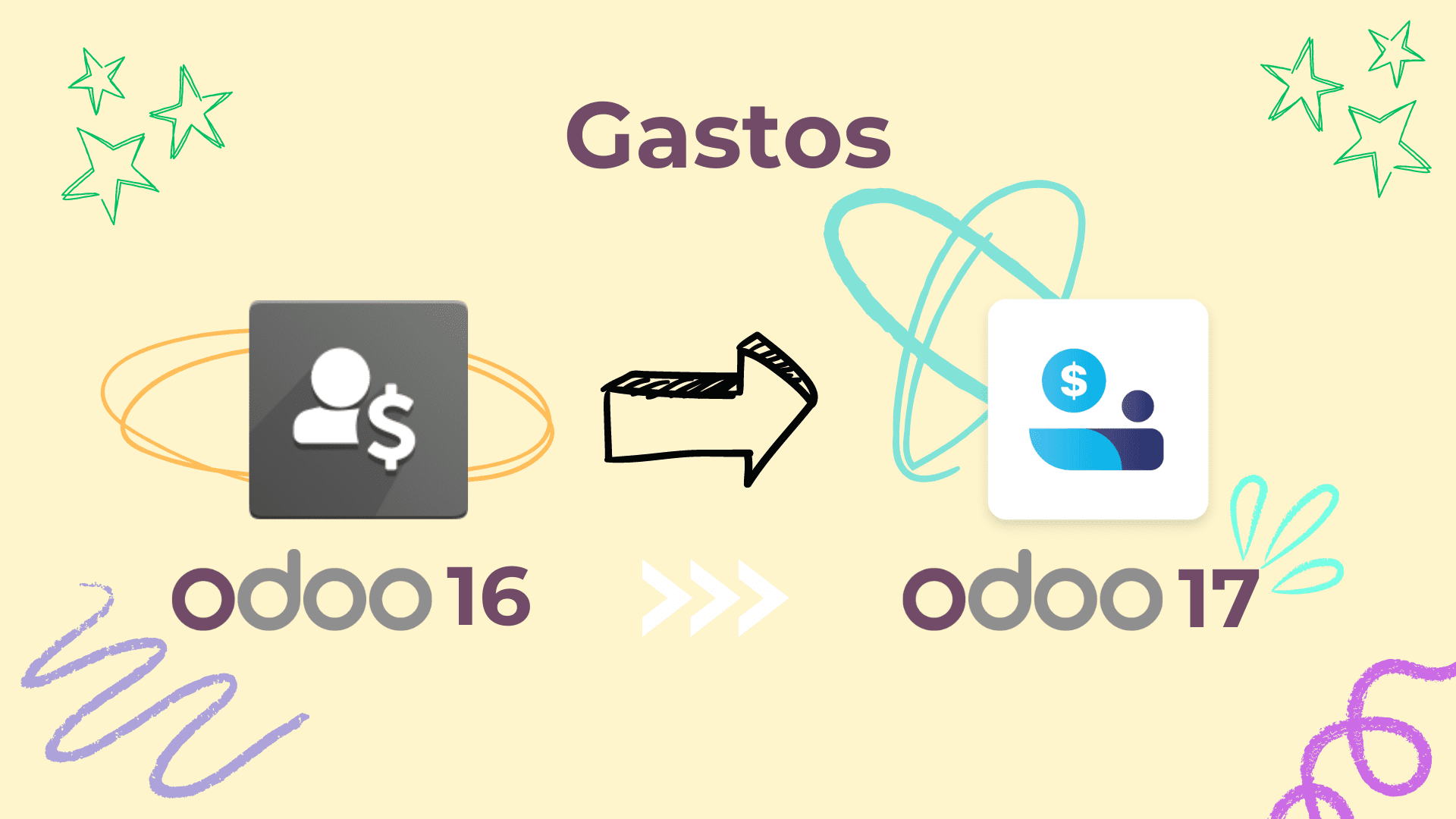 Evolución del diseño del módulo de Gastos entre Odoo 16 y Odoo 17