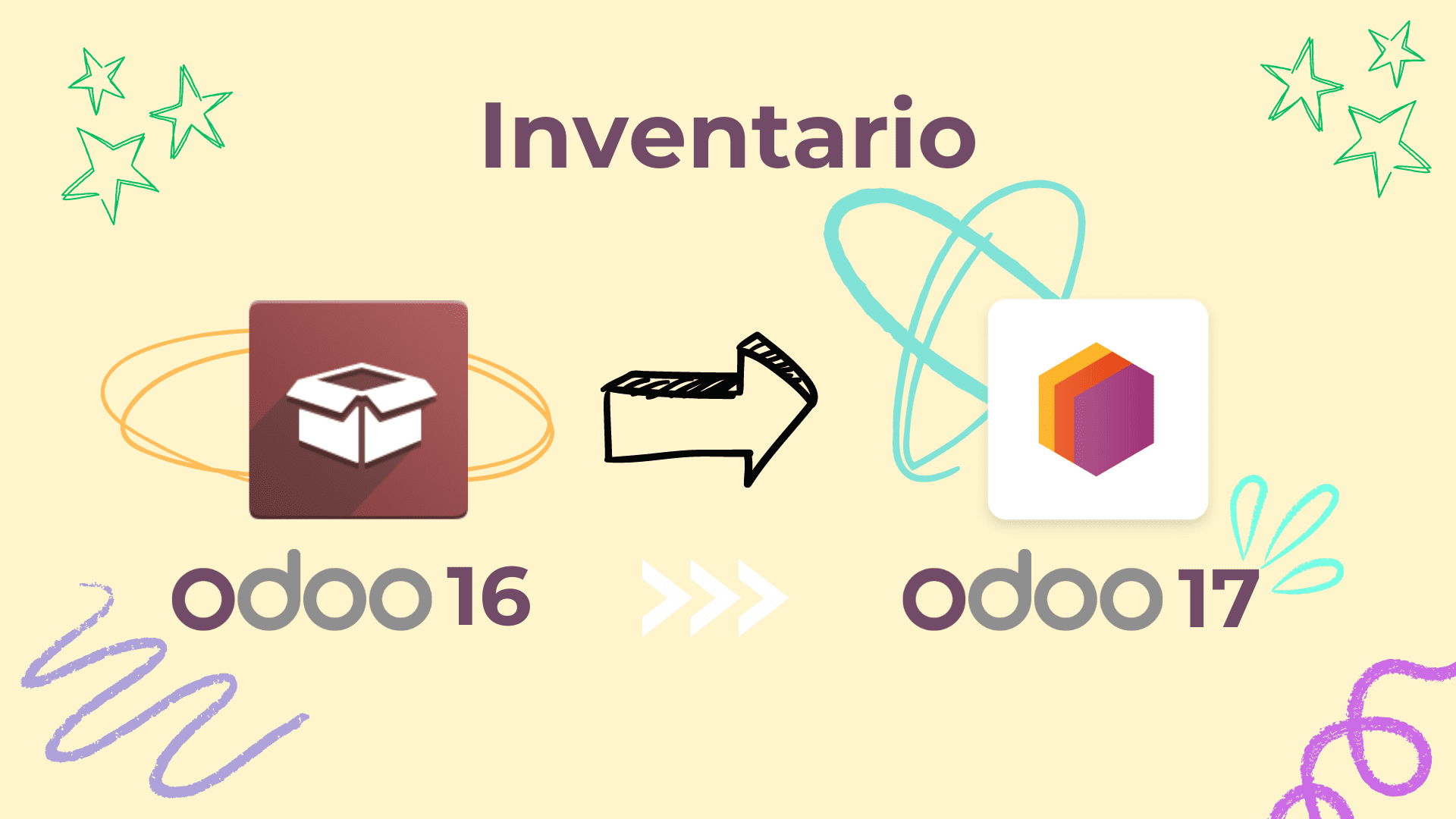 Evolución del diseño del módulo de Inventario entre Odoo 16 y Odoo 17