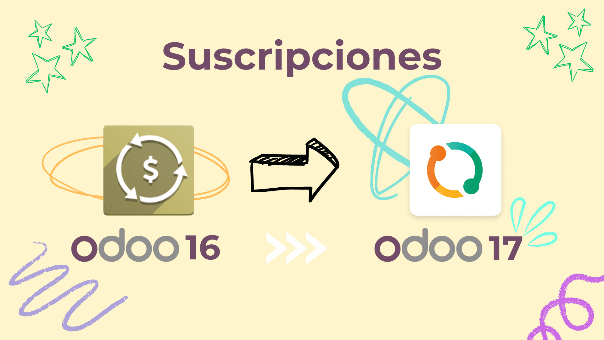 Evolución del diseño del módulo de Suscripciones entre Odoo 16 y Odoo 17